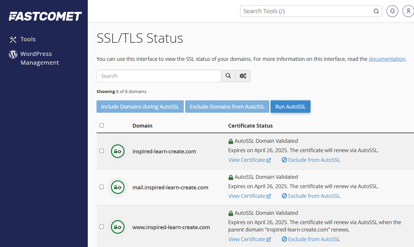 [WordPress] Setting Up Domain SSL (Auto SSL) on Fastcomet Web Hosting Site